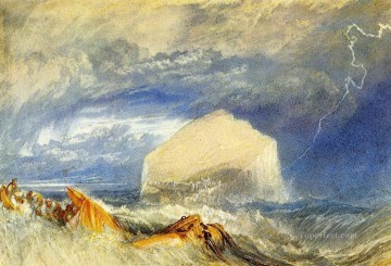  Vinci Obras - Turner The Bass Rock para el paisaje marino de Antigüedades Provinciales de Escocia